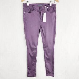 Level 99 Skinny Straight Jeans Women 30 Lily Lavender Tencel High Rise NWT